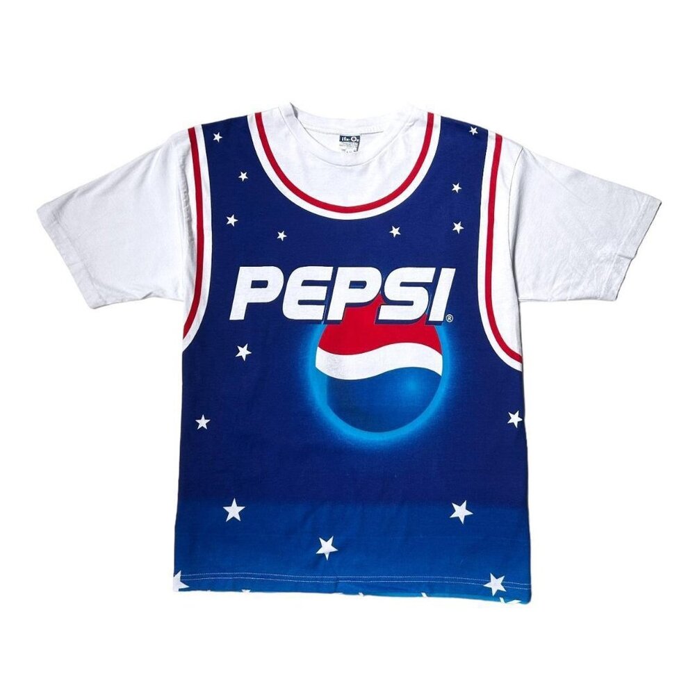 90s vintage Pepsi Cola T-shirt basketball jersey style graphic Itz On Canada.